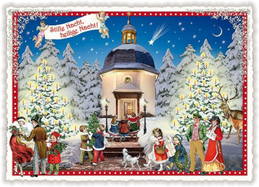 Edition Tausendschön  "Stille Nacht, heilige Nacht",  PK656 Größe: 10,5x15 cm